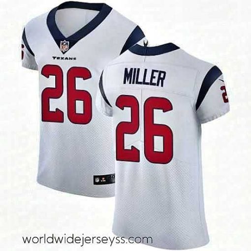 Exquisitely designed Nike Houston Texans 26 Lamar Miller White Vapor Untouchable Elite Player NFL Jersey