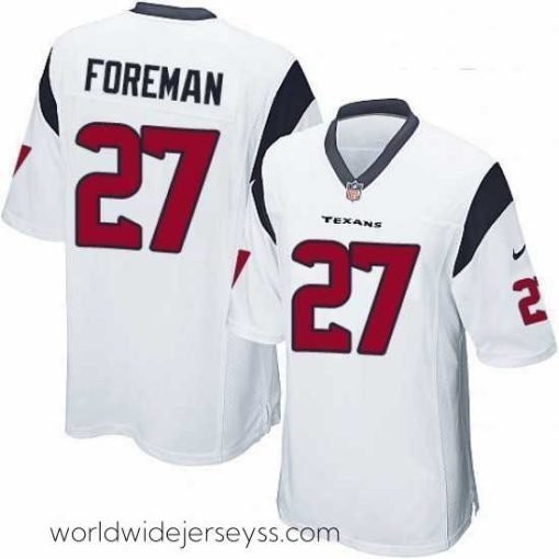 Exceptionally fashioned Nike Houston Texans 27 DOnta Foreman Game White NFL Jersey