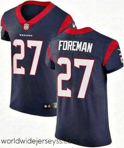 Exquisitely designed Nike Houston Texans 27 DOnta Foreman Navy Blue Team Color Vapor Untouchable Elite Player NFL Jersey