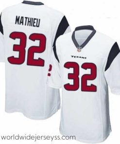 Marvelously styled Nike Houston Texans 32 Tyrann Mathieu Game White NFL Jersey