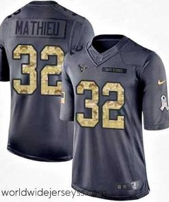 Exceptionally fashioned Nike Houston Texans 32 Tyrann Mathieu Limited Black 2016 Salute to Service NFL Jersey