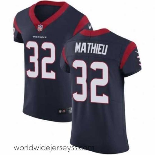 Finely crafted Nike Houston Texans 32 Tyrann Mathieu Navy Blue Team Color Vapor Untouchable Elite Player NFL Jersey