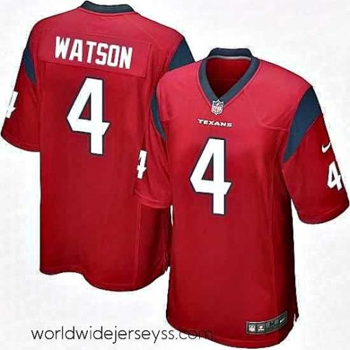 Exquisitely designed Nike Houston Texans 4 Deshaun Watson Game Red Alternate NFL Jersey