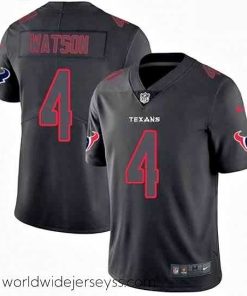 Exquisitely designed Nike Houston Texans 4 Deshaun Watson Limited Black Rush Impact NFL Jersey