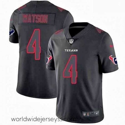 Exquisitely designed Nike Houston Texans 4 Deshaun Watson Limited Black Rush Impact NFL Jersey