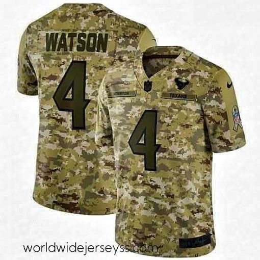 Finely crafted Nike Houston Texans 4 Deshaun Watson Limited Camo 2018 Salute to Service NFL Jersey