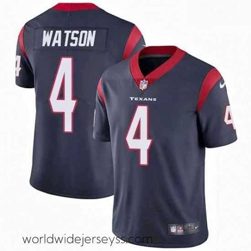 Exceptionally fashioned Nike Houston Texans 4 Deshaun Watson Limited Navy Blue Team Color Vapor Untouchable NFL Jersey
