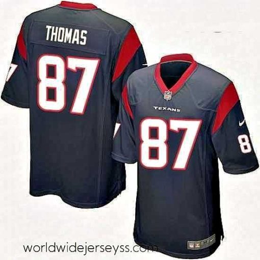 Superbly made Nike Houston Texans 87 Demaryius Thomas Game Navy Blue Team Color NFL Jersey