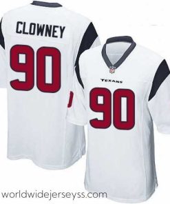 Superbly made Nike Houston Texans 90 Jadeveon Clowney Game White NFL Jersey