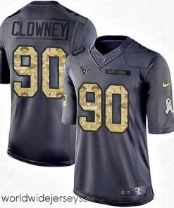 Exquisitely designed Nike Houston Texans 90 Jadeveon Clowney Limited Black 2016 Salute to Service NFL Jersey