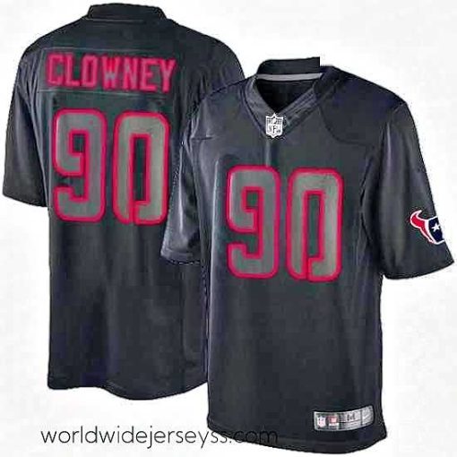 Exquisitely designed Nike Houston Texans 90 Jadeveon Clowney Limited Black Impact NFL Jersey