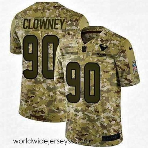 Exceptionally fashioned Nike Houston Texans 90 Jadeveon Clowney Limited Camo 2018 Salute to Service NFL Jersey