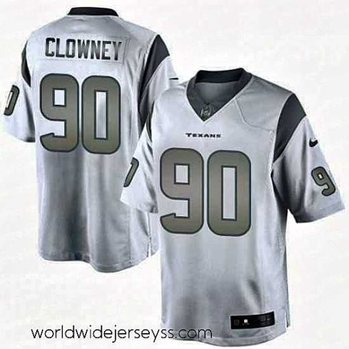 Finely crafted Nike Houston Texans 90 Jadeveon Clowney Limited White Platinum NFL Jersey