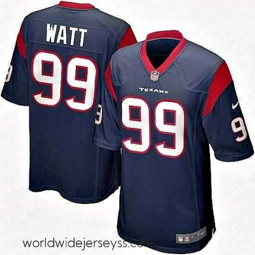 Superbly made Nike Houston Texans 99 JJ Watt Game Navy Blue Team Color NFL Jersey