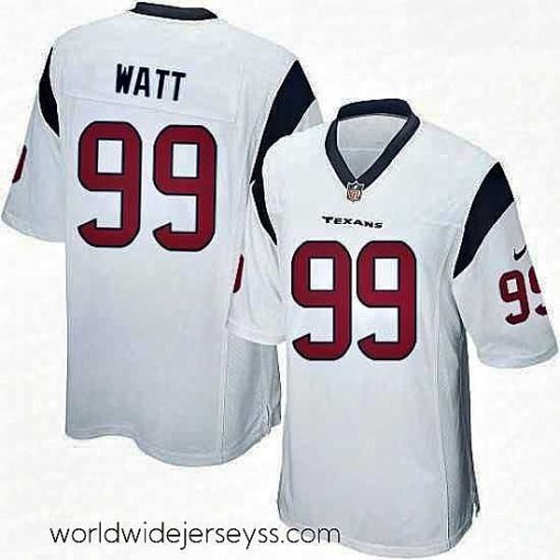 Superbly made Nike Houston Texans 99 JJ Watt Game White NFL Jersey