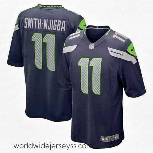 Finely crafted Nike Seattle Seahawks #11 Jaxon Smith Njigba Navy 2023 NFL Draft Vapor Limited Jersey