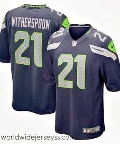 Exceptionally fashioned Nike Seattle Seahawks #21 Devon Witherspoon Navy 2023 NFL Draft Vapor Limited Jersey