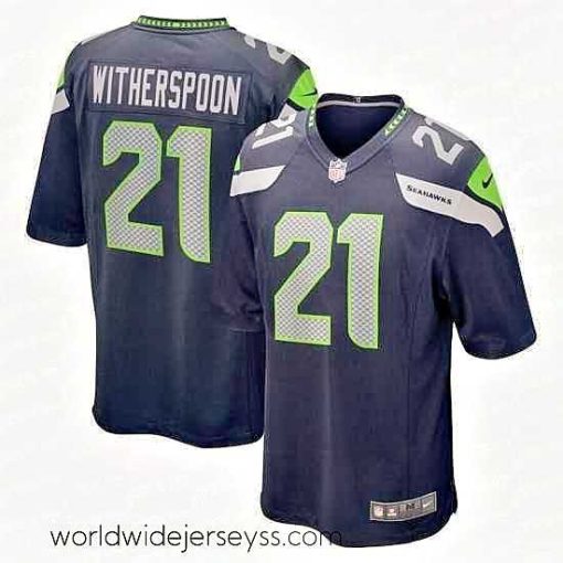 Exceptionally fashioned Nike Seattle Seahawks #21 Devon Witherspoon Navy 2023 NFL Draft Vapor Limited Jersey
