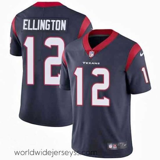 Exquisitely designed Nike Texans #12 Bruce Ellington Navy Blue Team Color Stitched NFL Vapor Untouchable Limited Jersey