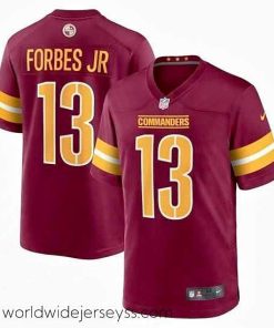 Exquisitely designed Nike Washington Commanders #13 Emmanuel Forbes Red 2023 NFL Draft Vapor Limited Jersey