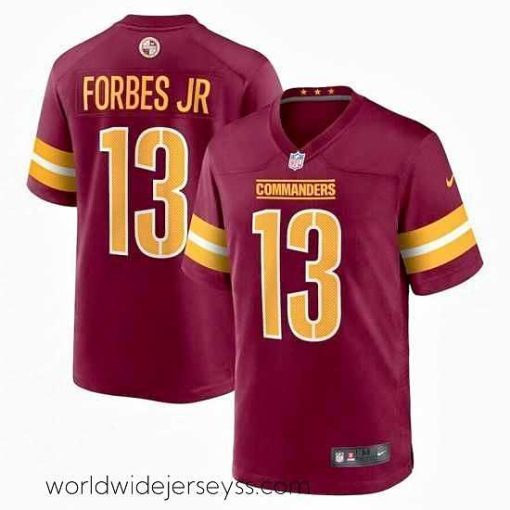 Exquisitely designed Nike Washington Commanders #13 Emmanuel Forbes Red 2023 NFL Draft Vapor Limited Jersey