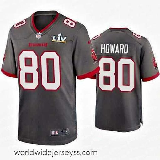 Finely crafted O.J. Howard Buccaneers Pewter Super Bowl Lv Game Jersey
