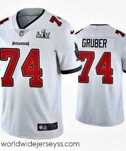 Finely crafted Paul Gruber Buccaneers White Super Bowl Lv Vapor Limited Jersey