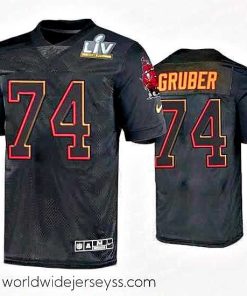 Finely crafted Paul Gruber Tampa Bay Buccaneers Black Super Bowl Lv Jersey