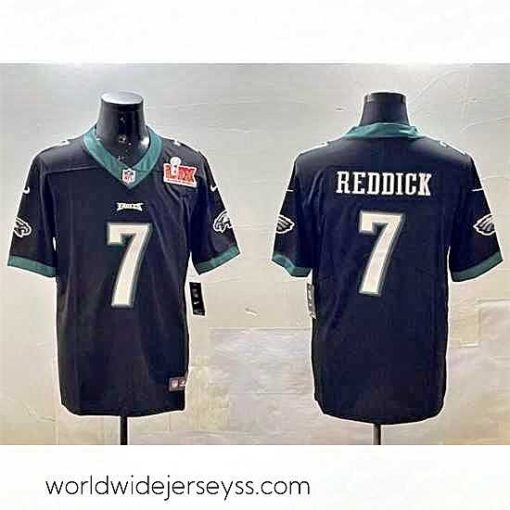 Finely crafted Philadelphia Eagles 7 Haason Reddick Black 2025 Super Bowl LIX Patch Vapor Untouchable Limited Stitched Football Jersey