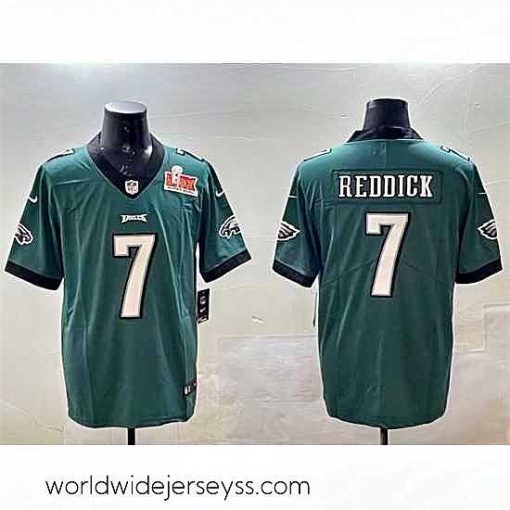 Finely crafted Philadelphia Eagles 7 Haason Reddick Green 2025 Super Bowl LIX Patch Vapor Untouchable Limited Stitched Football Jersey