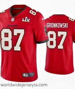 Marvelously styled Rob Gronkowski Buccaneers Red Super Bowl Lv Vapor Limited Jersey