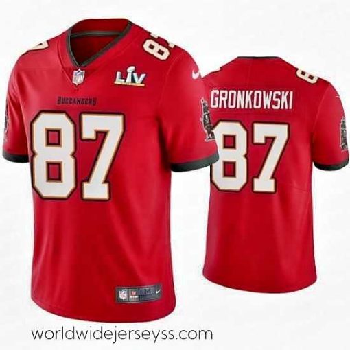 Marvelously styled Rob Gronkowski Buccaneers Red Super Bowl Lv Vapor Limited Jersey