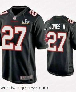 Exceptionally fashioned Ronald Jones Ii Buccaneers Black Super Bowl Lv Game Fashion Jersey