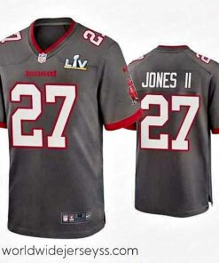 Exceptionally fashioned Ronald Jones Ii Buccaneers Pewter Super Bowl Lv Game Jersey