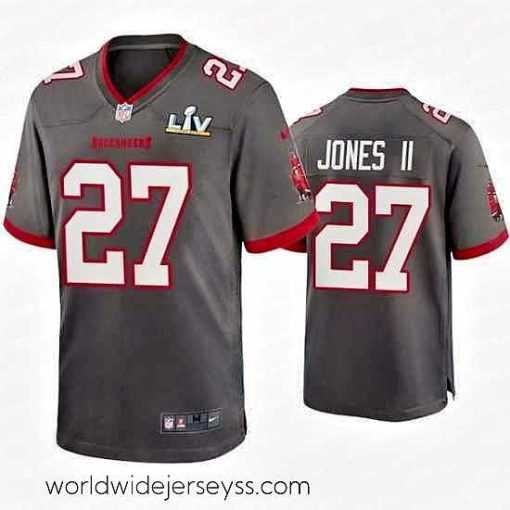 Exceptionally fashioned Ronald Jones Ii Buccaneers Pewter Super Bowl Lv Game Jersey