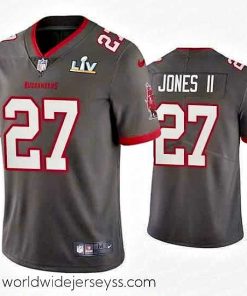 Superbly made Ronald Jones Ii Buccaneers Pewter Super Bowl Lv Vapor Limited Jersey