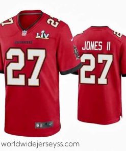 Superbly made Ronald Jones Ii Buccaneers Red Super Bowl Lv Game Jersey