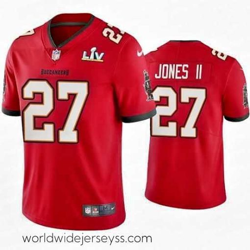 Superbly made Ronald Jones Ii Buccaneers Red Super Bowl Lv Vapor Limited Jersey