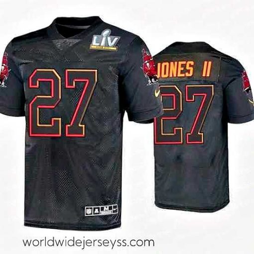 Finely crafted Ronald Jones Ii Tampa Bay Buccaneers Black Super Bowl Lv Jersey