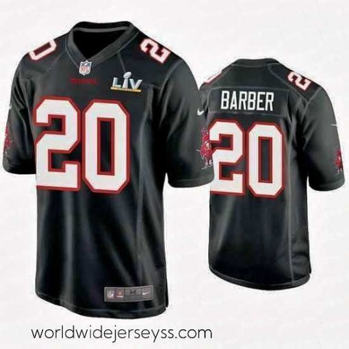 Exceptionally fashioned Ronde Barber Buccaneers Black Super Bowl Lv Game Fashion Jersey