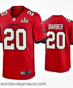 Superbly made Ronde Barber Buccaneers Red Super Bowl Lv Game Jersey