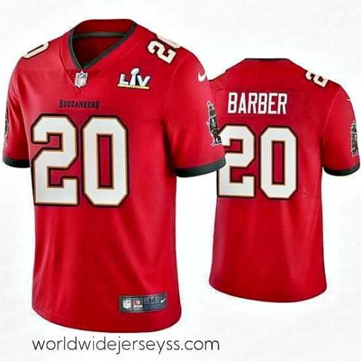 Finely crafted Ronde Barber Buccaneers Red Super Bowl Lv Vapor Limited Jersey