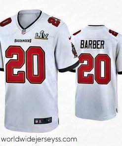 Exceptionally fashioned Ronde Barber Buccaneers White Super Bowl Lv Game Jersey
