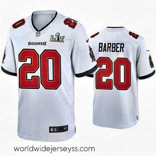 Exceptionally fashioned Ronde Barber Buccaneers White Super Bowl Lv Game Jersey