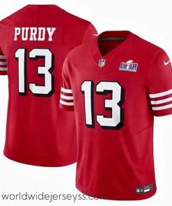 Superbly made San Francisco 49ers 13 Brock Purdy 2023 F.U.S.E  New Red Vapor Untouchable Limited Stitched Football 2024 Super Bowl LVIII Jersey