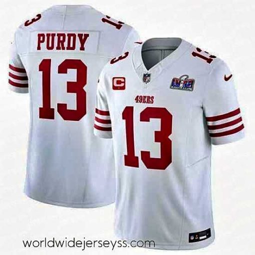 Exceptionally fashioned San Francisco 49ers 13 Brock Purdy White 2023 F.U.S.E  With  Vapor Untouchable Limited Stitched Football 2024 Super Bowl LVIII Jersey