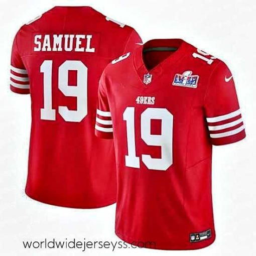 Exceptionally fashioned San Francisco 49ers 19 Deebo Samuel Red 2023 F.U.S.E  Vapor Untouchable Limited Stitched Football 2024 Super Bowl LVIII Jersey