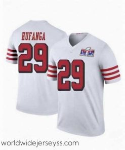 Superbly made San Francisco 49ers 29 Talanoa Hufanga White Throwback 2023 F.U.S.E  With John Madden Patch Vapor Limited Stitched Football 2024 Super Bowl LVIII Jerse