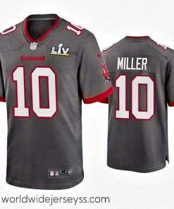 Exceptionally fashioned Scotty Miller Buccaneers Pewter Super Bowl Lv Game Jersey