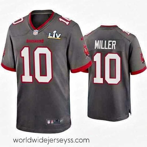 Exceptionally fashioned Scotty Miller Buccaneers Pewter Super Bowl Lv Game Jersey